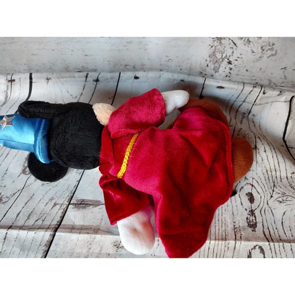 Disney Mickey Mouse Fantasia Wizard Sorcerer Plush Toy 13" - Picture 3 of 6